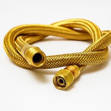 Imagem de Mangueira Flexível Cobre P/ Gás Encanado 3 metros Forno Cooktop - RAMA