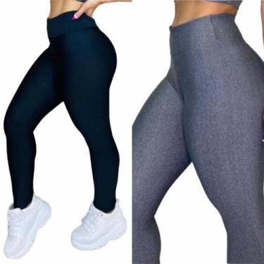 Imagem de 2 LEG SUPLEX LISA zero transparência - oem, Preto, Cinza, GG 44-46