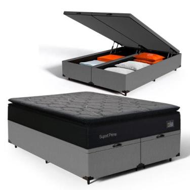 Imagem de Cama Box Baú com Colchão de Espuma D45 Pillow Top Suport Prime Queen 1