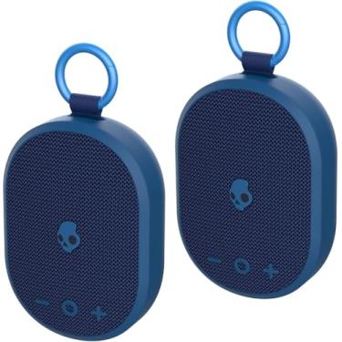 Imagem de Skullcandy Conjunto de alto-falantes Bluetooth sem fio Kilo – (2) mini alto-falantes Bluetooth IPX7 à prova d'água com bateria 24 horas, radiadores passivos de disparo descendente e verdadeiro