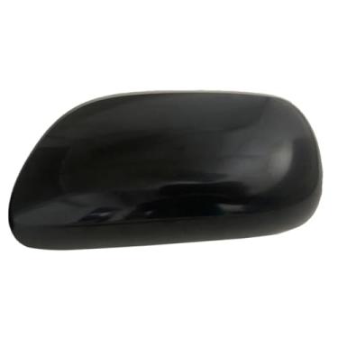 Imagem de TOTMOX Capa para espelho retrovisor do carro esquerdo e direito capa para retrovisor retrovisor retrovisor compatível com Toyota Yaris 879150D907 87915-0D907 879450D907 87945-0D907, tinta preta e esquerda