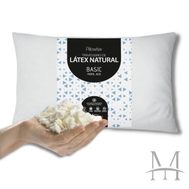 Imagem de Travesseiro Látex Basic Perfil Alto - Malha 100% Poliéster - Flocos de Látex - Conforto Térmico