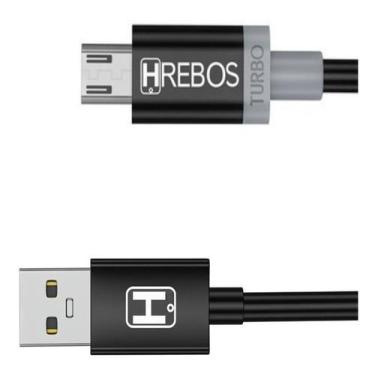 Imagem de Cabo Micro USB Turbo Premium 1M - Moto C, E4, G, X, G8 - Hrebos