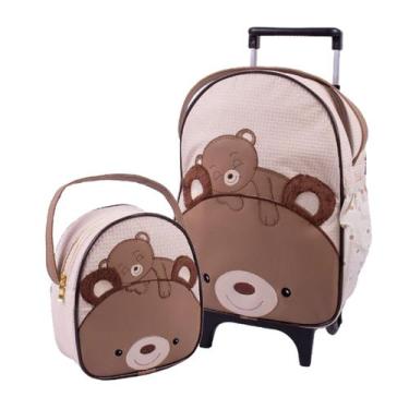 Imagem de Mochila De Rodinhas Infantil Bichinho com Lancheira Escolar Tam. G - L