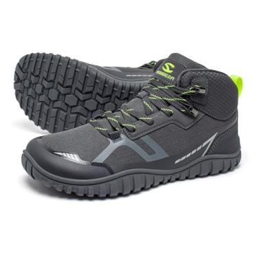 Imagem de HOBIBEAR Barefoot Minimalista Tênis feminino masculino | Zero Drop | Botas de caminhada leves de largura larga, Cinza, 10.5 Wide Women/8 Wide Men