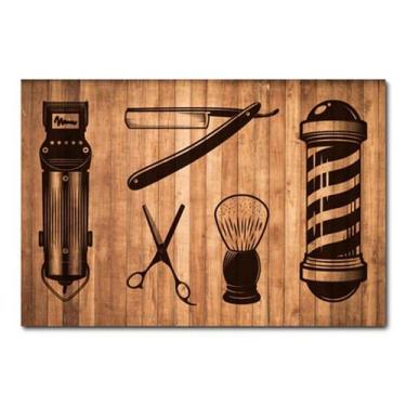 Imagem de Placa Decorativa - Barber Shop - Barbearia - 0825plmk - Allodi