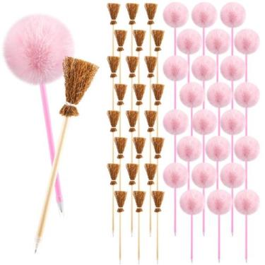 Imagem de Instrumentos de escrita AmazingSpark, 48 peças, vassoura de bruxa e ca