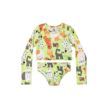 Imagem de Biquíni Manga Longa com FPS +50 Quimby, Verde, 8