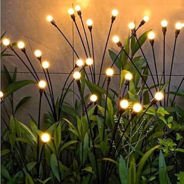 Imagem de Luminaria Solar Led Vagalume Para Jardim Luz Ao Ar Livre À Prova D'água Mudança De Cor Firefly