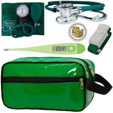 Imagem de Kit Enfermagem Academico Com Aparelho de Pressao Estetoscopio Rappapor