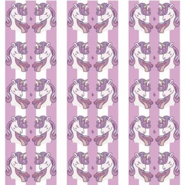 Imagem de Papel De Parede Infantil Unicórnio Lilás