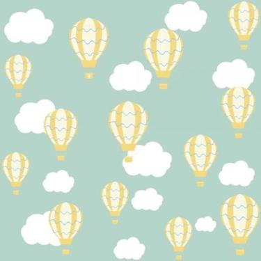 Imagem de Papel De Parede Infantil Balão Amarelo