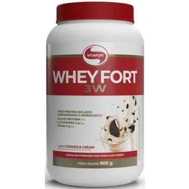 Imagem de Whey Fort Vitafor Proteína Concentrada para Ganho de Massa e Recuperação Muscular Rápida-Unissex