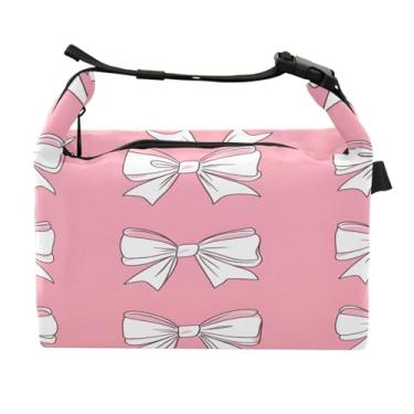 Imagem de STAYTOP Lancheira fofa de gravata borboleta com fivela, lancheira isolada para meninos e meninas, lancheira térmica para trabalho escolar