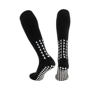 Imagem de Meias Unissex Antiderrapantes Até O Joelho Para Futebol, Basquete, Rug