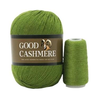 Imagem de Fio De Lã De Cashmere Misturado Com Acrílico 50g 20g Para Tricô À Mão,