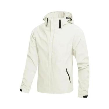 Imagem de Jaqueta Masculina Leve Impermeável Para Ciclismo Com Capuz, Corta-Vent