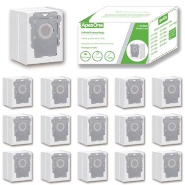 Imagem de ApexOne 16 pacotes de sacos de vácuo para iRobot Roomba Clean Base i7, i7+, i8, i8+, i3, i3+, i4, i4+, i5, i5+ i6, i6+, j5, j5+, j6, j6+, j7, j7+, j8, j8+, s9, s9+, j9, j9+