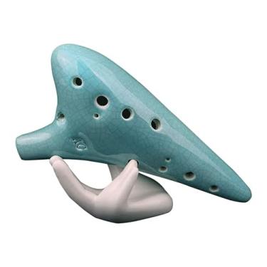 Imagem de ocarinas 12 furos ocarina tom médio C ac profissional ocarina tocando instrumento iniciante adulto estudante treinamento Ocarina piccolo