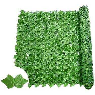 Imagem de Tela artificial de folhas de hera com proteção UV contra desbotamento privacidade cerca de jardim cerca de jardim tela de varanda (cor: 1x1m, tamanho:) (2x3m)
