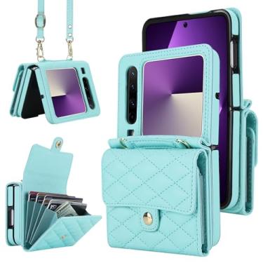 Imagem de Capa carteira para Huawei Pura X – Suporte de cartão com bloqueio de RFID com fecho magnético, antiderrapante e proteção contra quedas, capa fólio de couro fina para uso diário, viagens e viagens