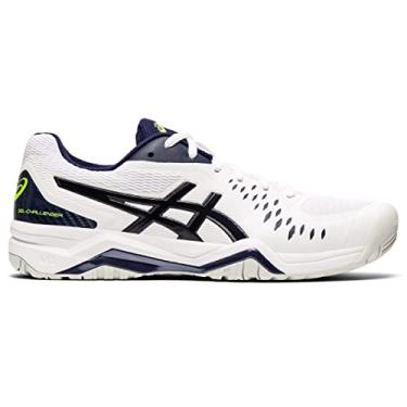 Imagem de ASICS Tênis masculino GEL-Challenger 12, Branco/Pavão, 41