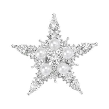 Imagem de Broches De Estrela Cadente Com Franjas De Strass Unissex Para Mulheres