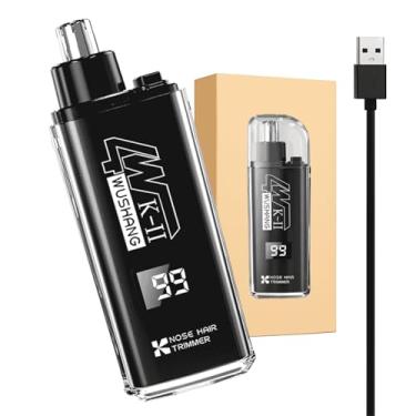 Imagem de Aparador de Pelos Nariz e Orelha ElétricoVisor de Baterial Led, Portátil e Recarregável USB, Cortador de Pelos Sem Dor, Multiuso Lâmina Aço Inoxdável, Premium (Branco)