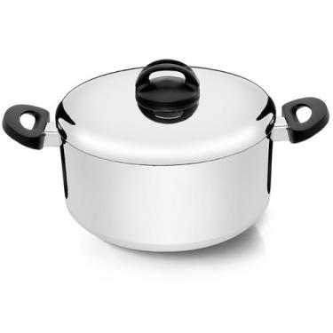 Imagem de Panela Caçarola Eterna Polida 26 cm 5,9 Litros - NIGRO
