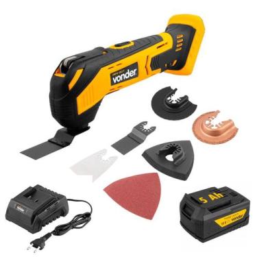 Imagem de Lixadeira Vonder Multifunção Oscilante Com Bateria 5 Ah Carregador Von