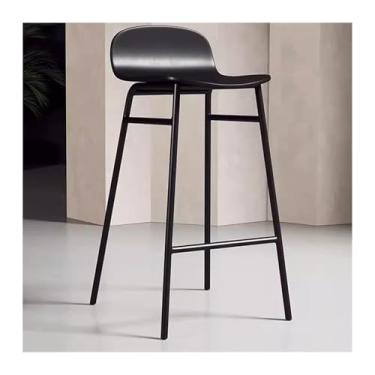 Imagem de KHUTRW3D Banqueta de cozinha, leve, banco de bar, cadeira de bar, para uso doméstico, exterior, banquinho, simples, com pés altos, cadeiras de bar