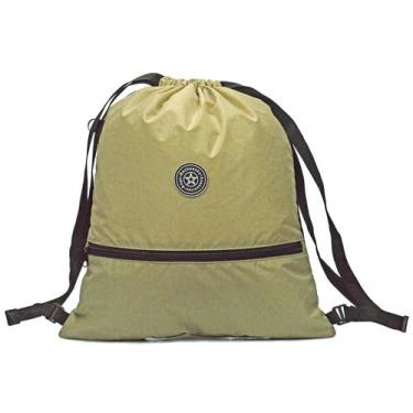 Imagem de Mochila Saco Sacochila Feminina Masculina Nylon Amassadinho Crinkle - 