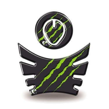 Imagem de Kit Adesivo Protetor De Tanque Moto Bros Honda Ano Até 2015 E Modelos Monster - Verde