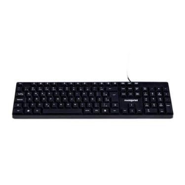 Imagem de Teclado Maxprint OFFICEEASY , Multimidia por FN, USB 2.0, ABNT2, Preto - 60000153-Unissex