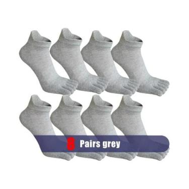 Imagem de Meias De Algodão Respirável Para Homens, Com Malha E Absorção De Suor,
