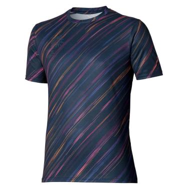 Imagem de Camiseta de Corrida Mizuno Core Graphic Masculina G Azul-Masculino