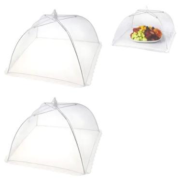 Imagem de 2 Telas Mosquiteiro Rede Tule Protetor De Alimento Comida 35cm - Top