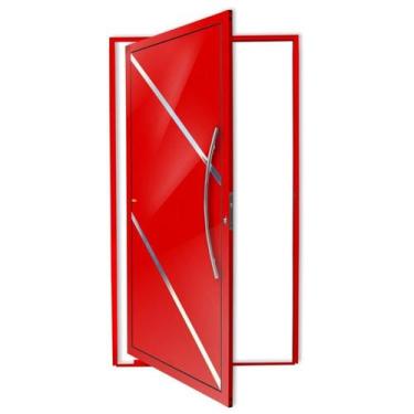 Imagem de Porta Pivotante Lambril Duna com Puxador Super 210cm x 100cm Brimak Ab
