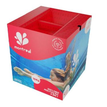 Imagem de Cloro Para Piscina Tratamento Montreal Dicloro Multiação 4x1 10 Kg