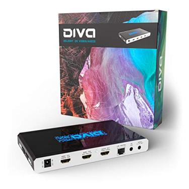 Imagem de HDFury 4K Diva 18Gbps | Extrator de áudio HDMI/eARC | divisor 4K HDR | Interruptor automático (suporte de fontes de entrada) | Controlável Safari/Chrome | Controlador de luz de fundo de LED RGB ambiente da TV
