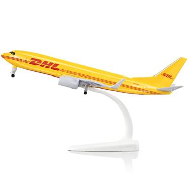 Imagem de Lose Fun Park 1/300 Diecast Model Airplane DHL Airplane Model Boeing 737 Plane Model Plane for Collections & Gifts