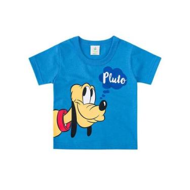 Imagem de Camiseta Brandili Curta Pluto Azul