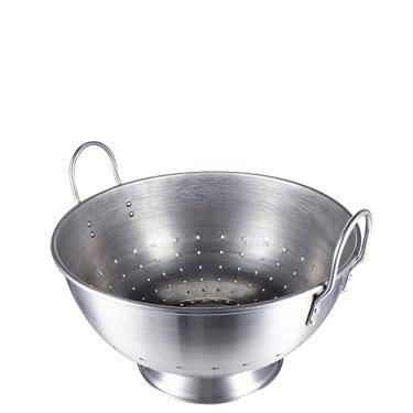 Imagem de Passador Escorredor de Macarrão Grande Massa Lavador Profissional Resistente Cozinha nº 40 Alumínio - 15 Litros