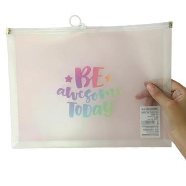 Imagem de Pasta Organizadora Documento A4 Fecho Papelaria Escritório Escolar (Be Awesome Today)
