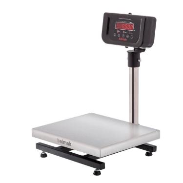 Imagem de Balança Digital de Plataforma Balmak Serie Mini Inox 12kg Coluna com Bateria K-12ICB-1/M