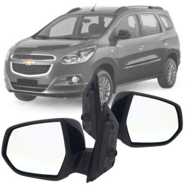 Imagem de Par Espelho Retrovisor Chevrolet Grafite 2012 2013 2014 2015 2016 2017