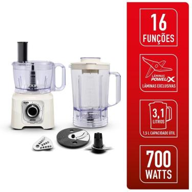Imagem de Multiprocessador Arno 700W 16 Funções Marfim MP62 | Arno