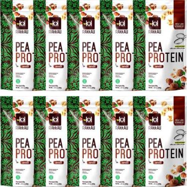 Imagem de Kit 10 Pea Protein Avelã Rakkau 600g - Vegano - Proteína