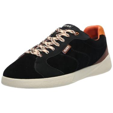 Imagem de HUGO Tênis masculino de camurça em dois tons, Groselha preta, 45