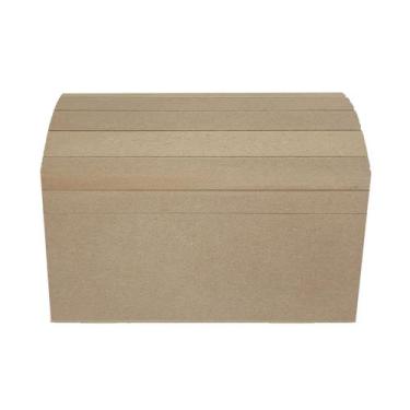 Imagem de Baú Ripado Tamanho G 27cm Mdf Madeira - ATACADÃO DO ARTESANATO MDF